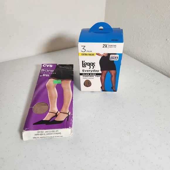 l'eggs Accessories Leggs Plus Size Pantyhose Box Everyday Control
